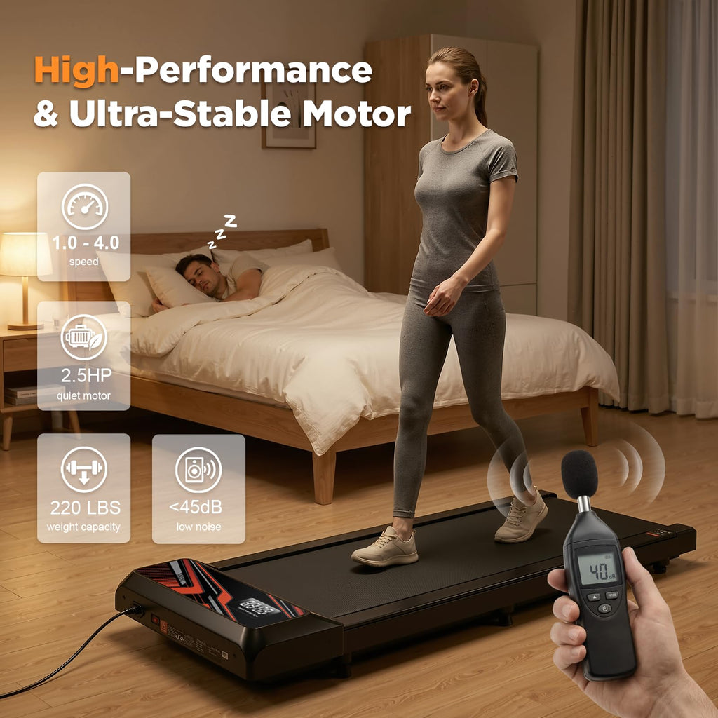 2.5HP Portable Compact Treadmill with Incline and Remote P871