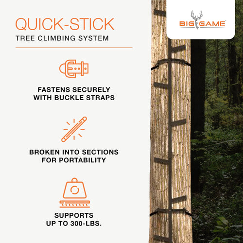 20 Feet Tall Steel Tree Climbing System (2 Pack) M467