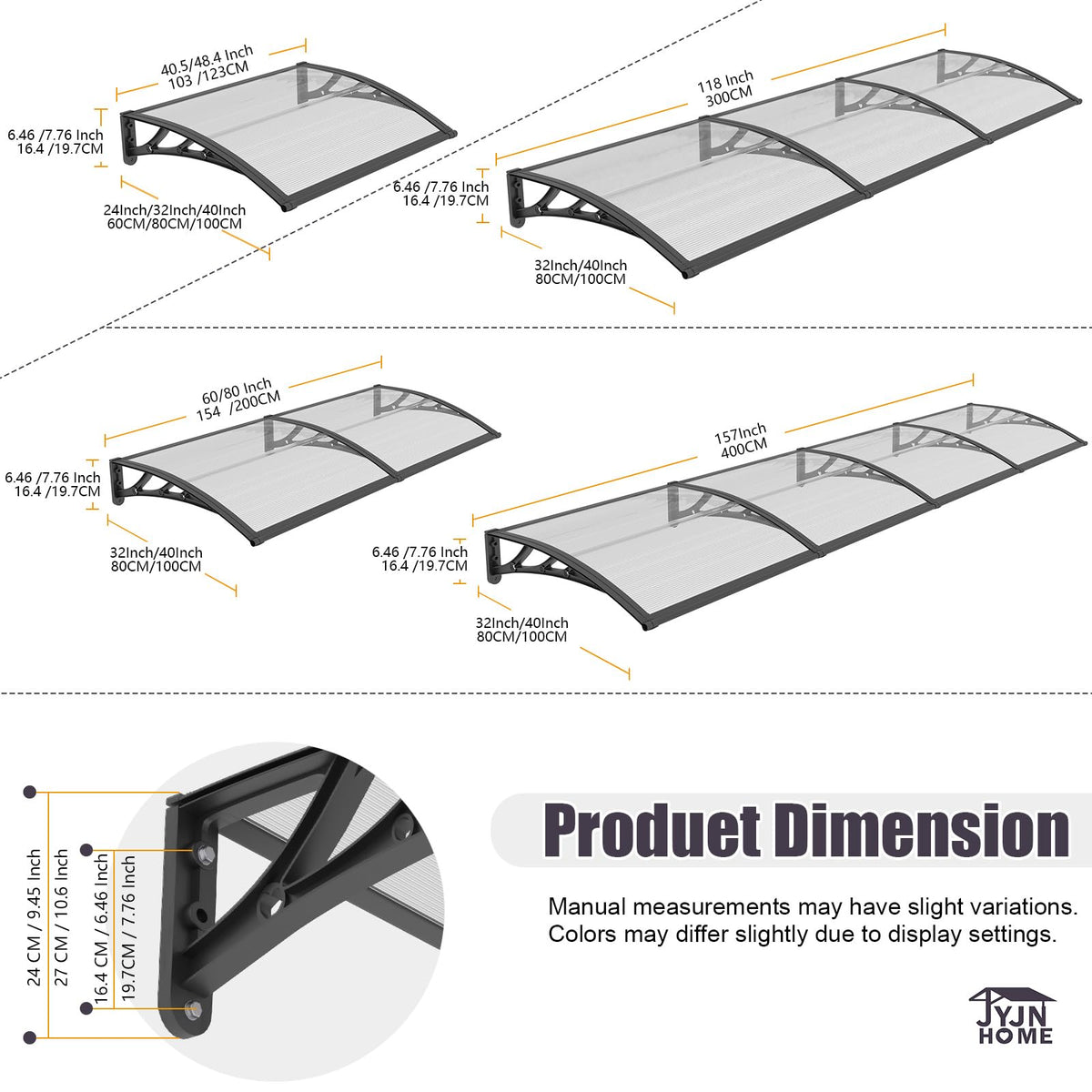 40"x40" Exterior Awning N12213