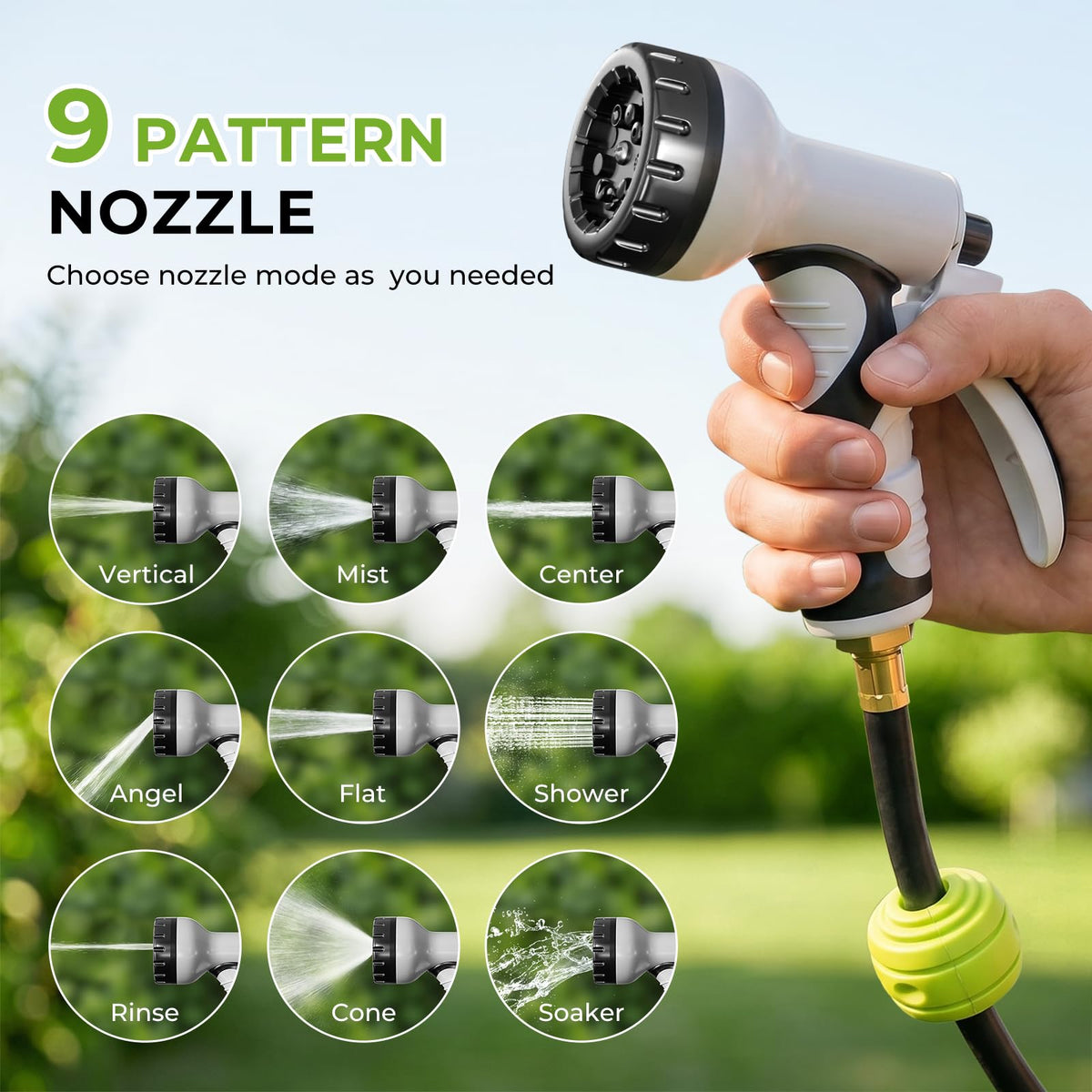 1/2 Inch x 100ft Wall Mounted Retractable Garden Hose Reel O788
