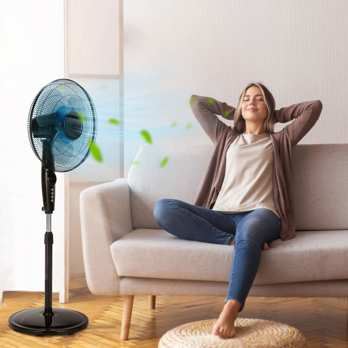 16” Pedestal Fan with 3-Speed Digital Control U90799