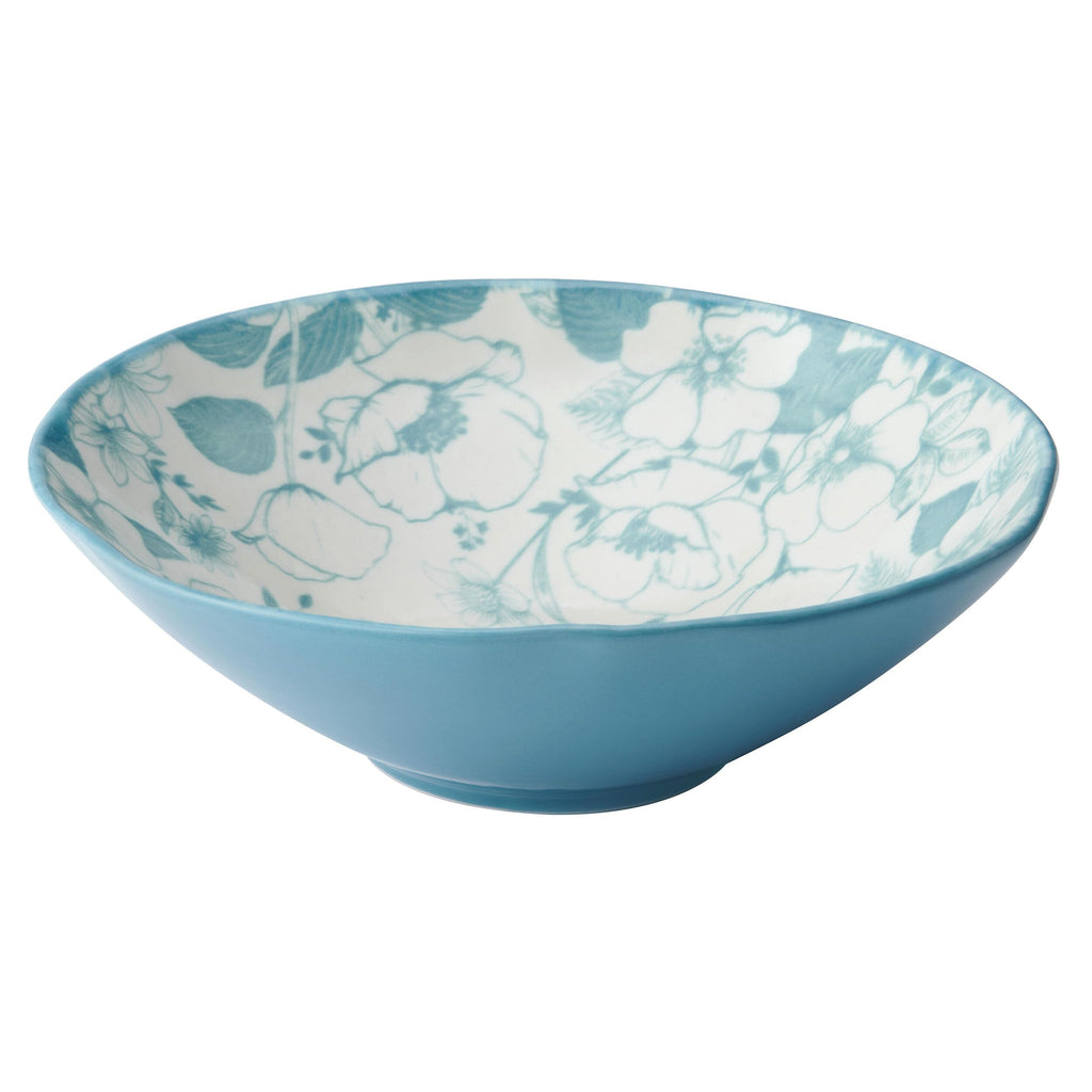 12 Piece Blue Floral Dinnerware Set Y8775
