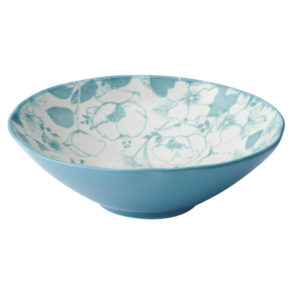 12 Piece Blue Floral Dinnerware Set Y8775