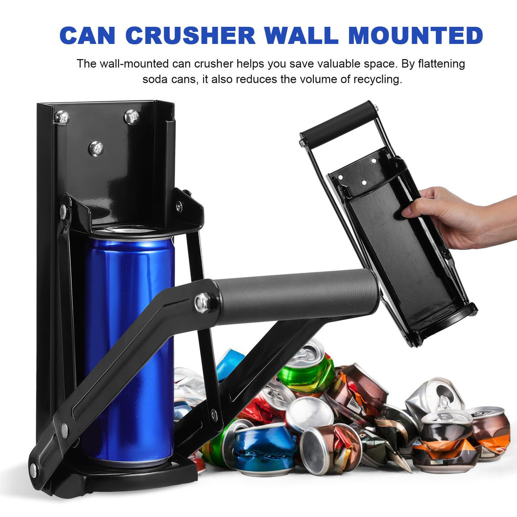 Heavy Duty Wall Mounted Can Crusher with Bottle Opener B527144