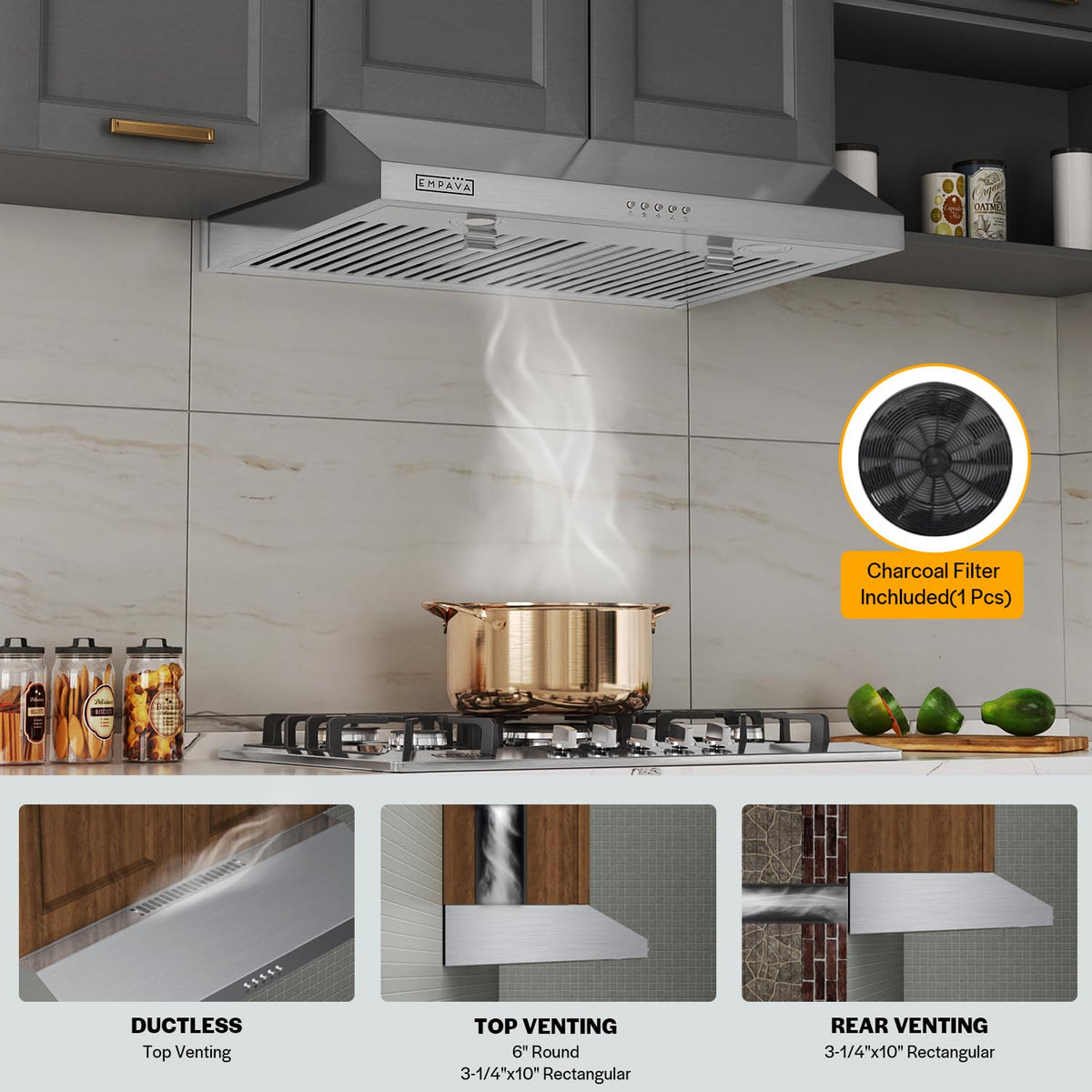 Ductless Under Cabinet Range Hood 30 Inch J797054