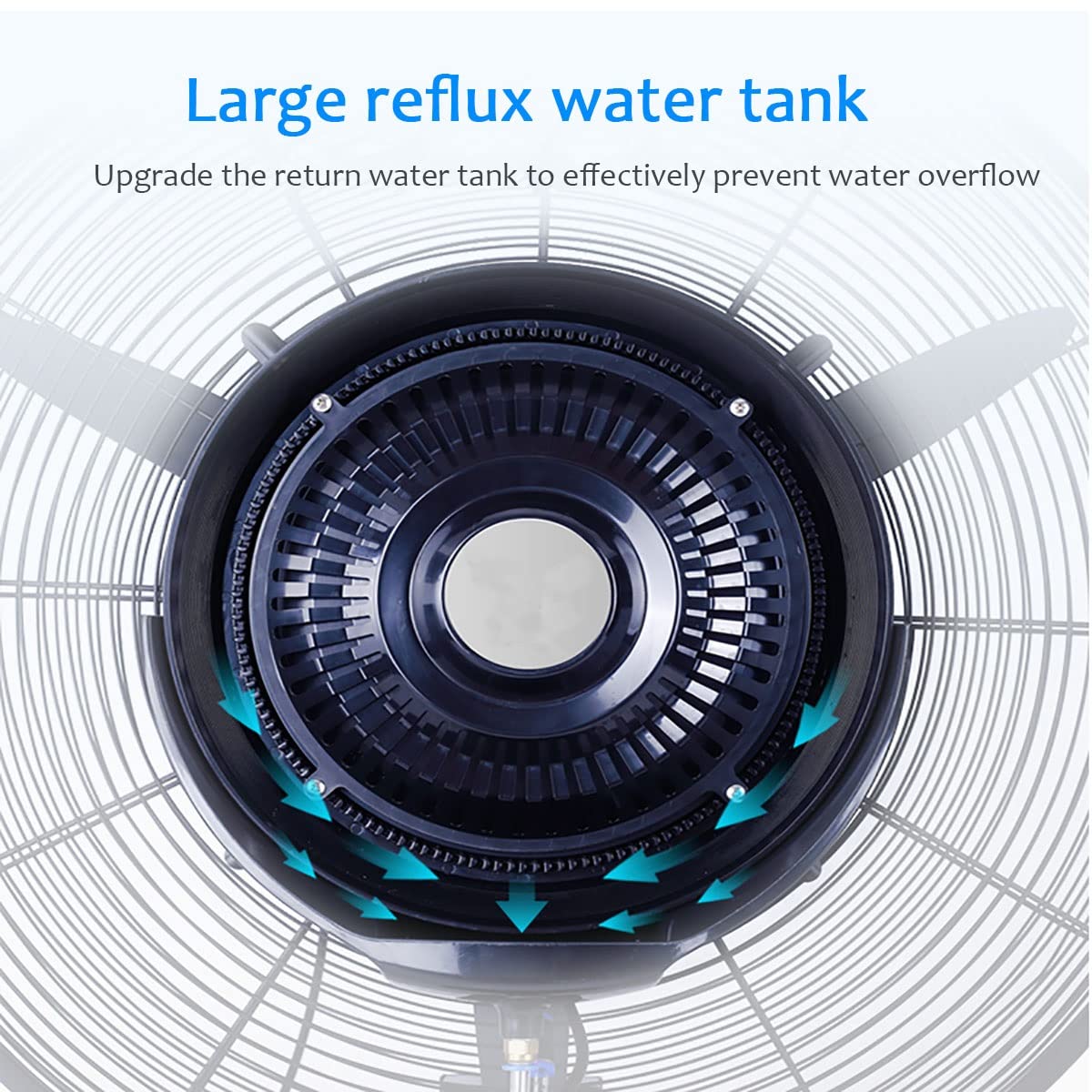 20 Inch High Velocity Metal Floor Fan with 3 Speed Settings Z74801