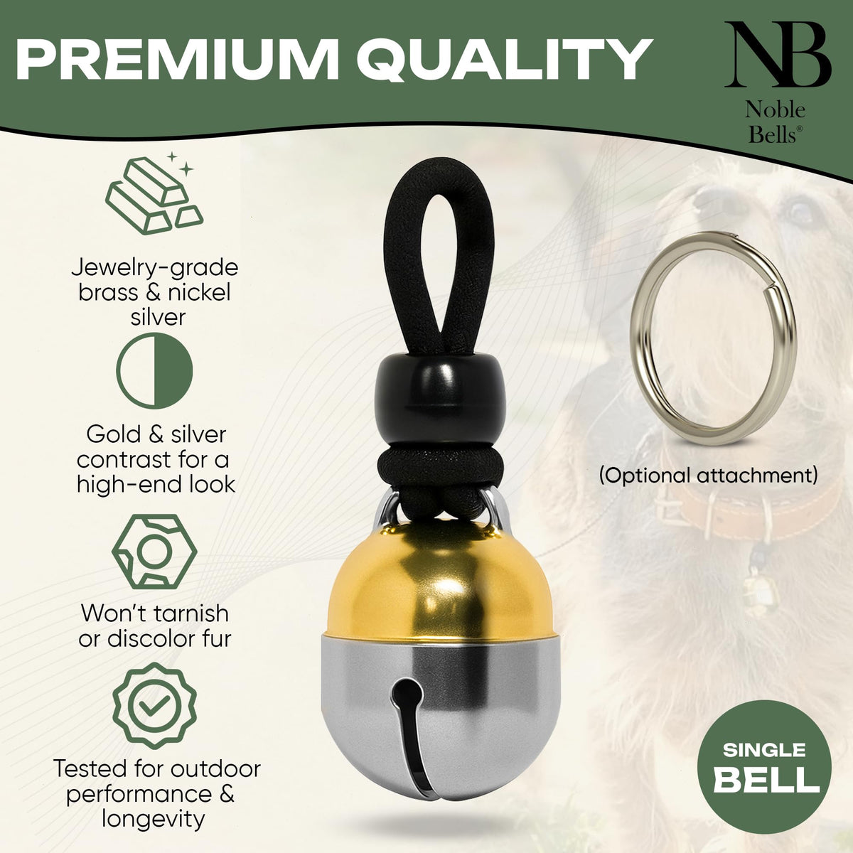 Extra Loud Collar Bell for Cat or Dog W3419
