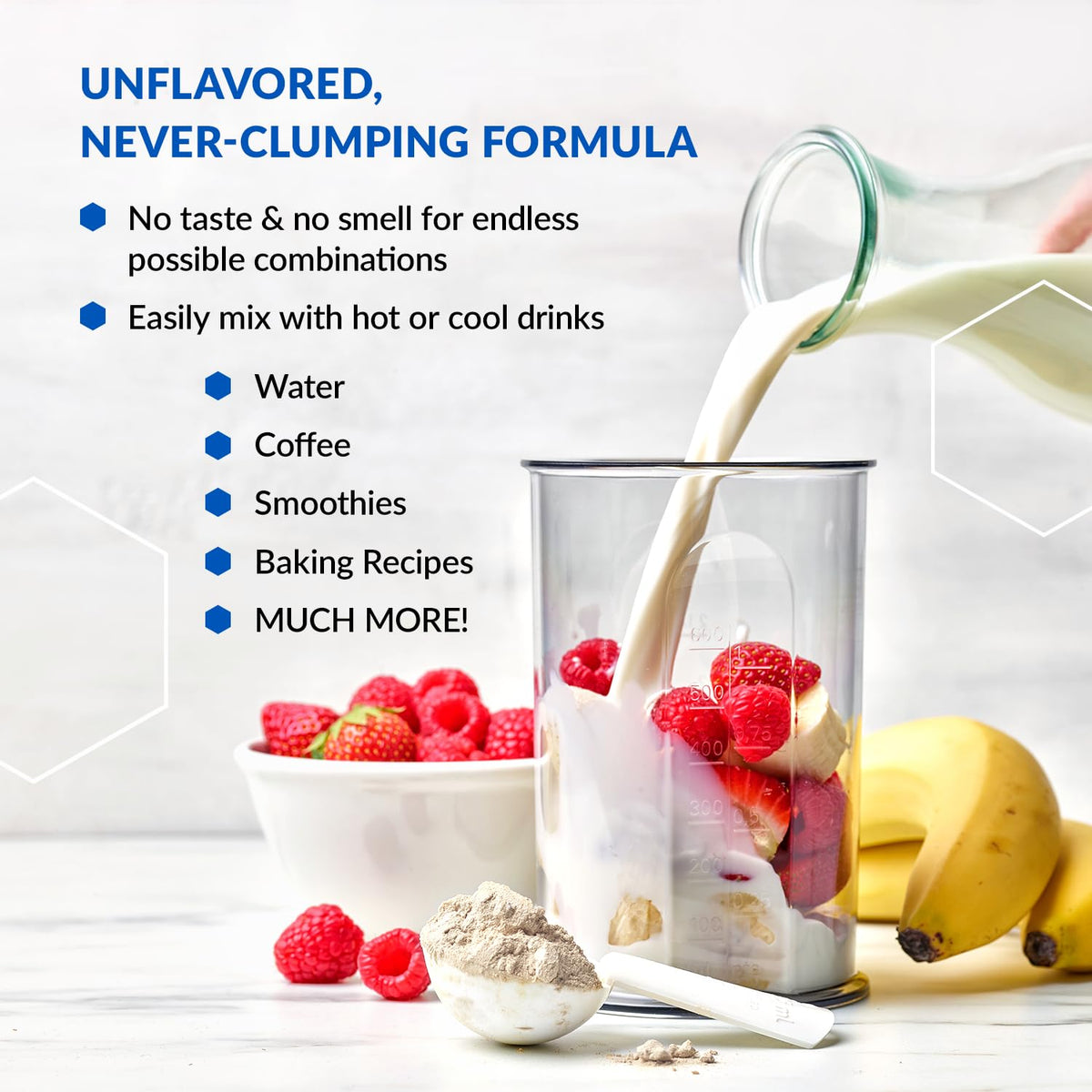 Unflavored Hydrolyzed Grass Fed Collagen Peptides Powder G640