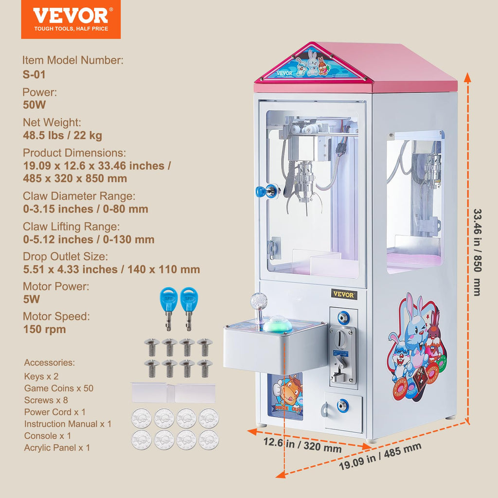 Claw Machine with Light and Sound Z464804