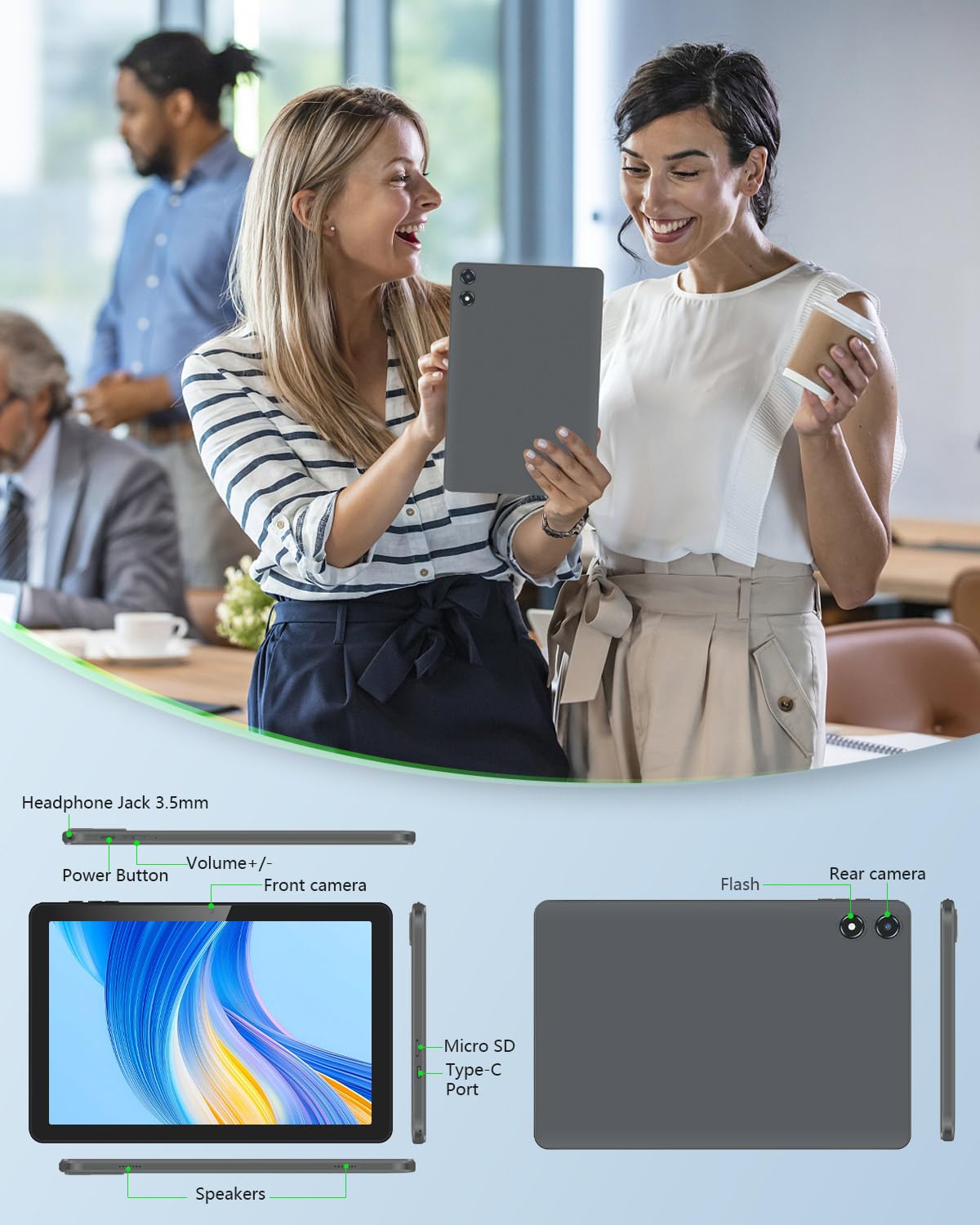 10 inch Tablet with 26GB RAM 128GB ROM 7000 mAh N872767