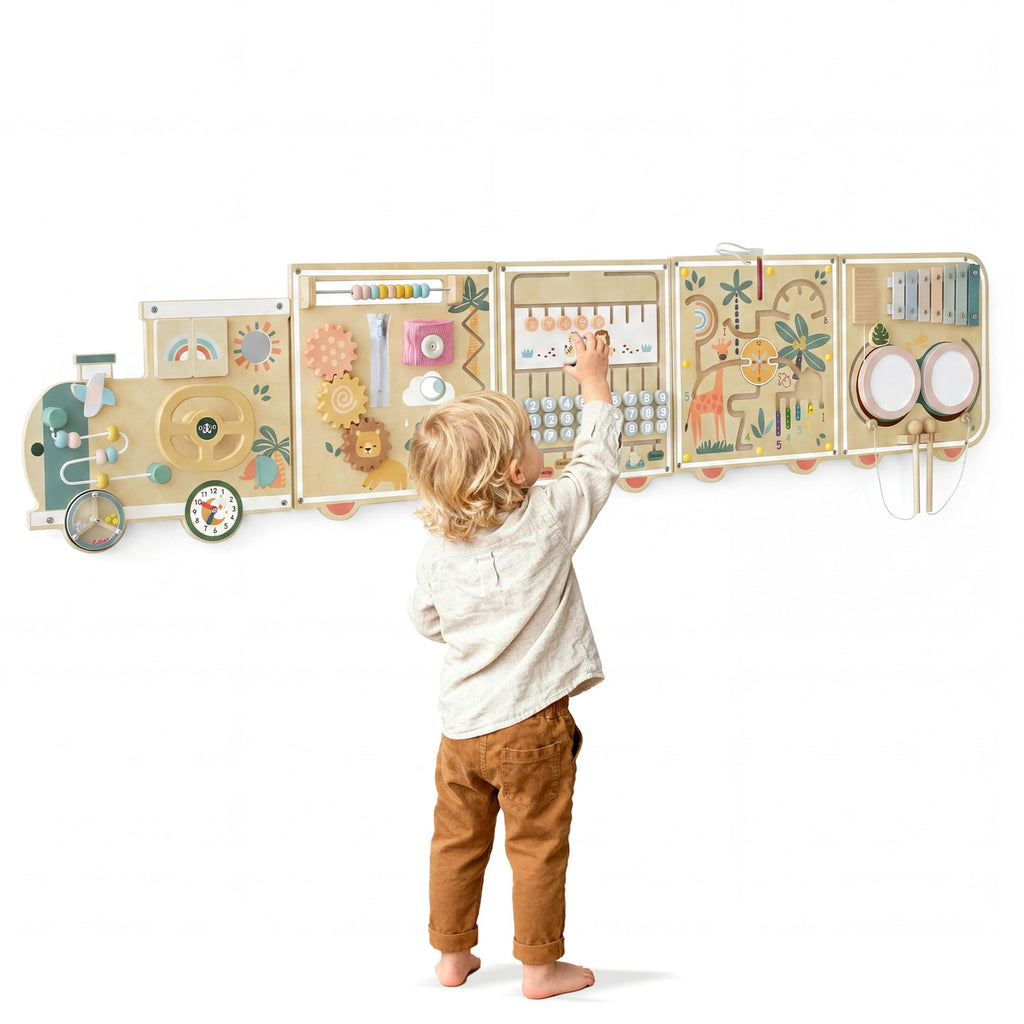 Montessori Wooden Activity Wall Board for Toddlers 18M+ K756218