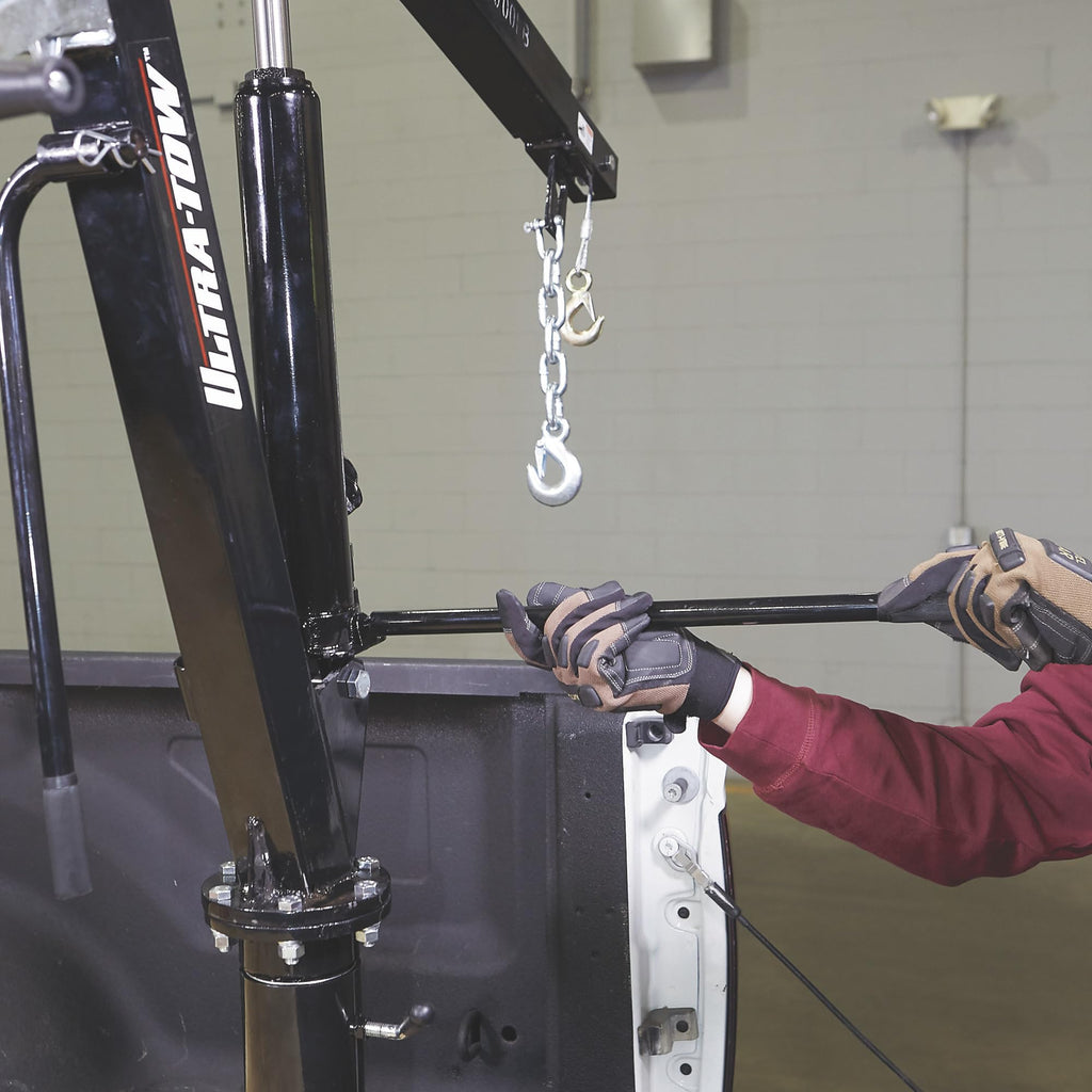 Hydraulic Pickup Truck Crane with Hand Winch 2000-Lb. Capacity H60811