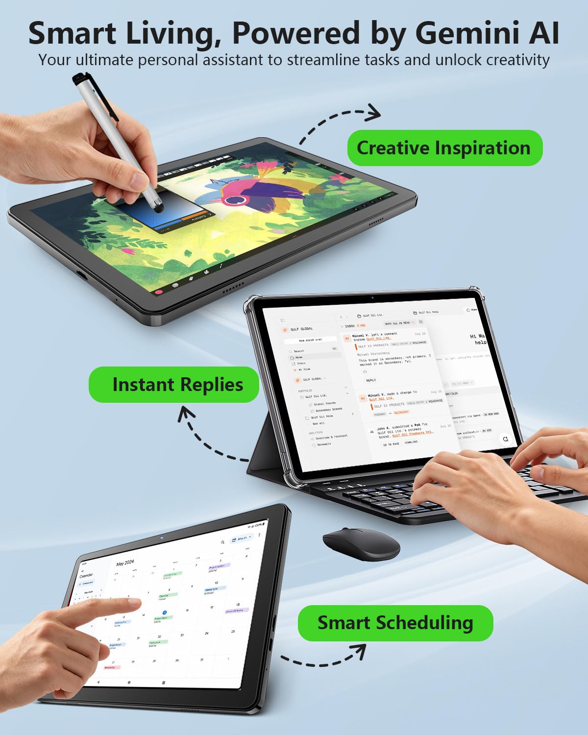 10 inch Tablet with 26GB RAM 128GB ROM 7000 mAh N872767
