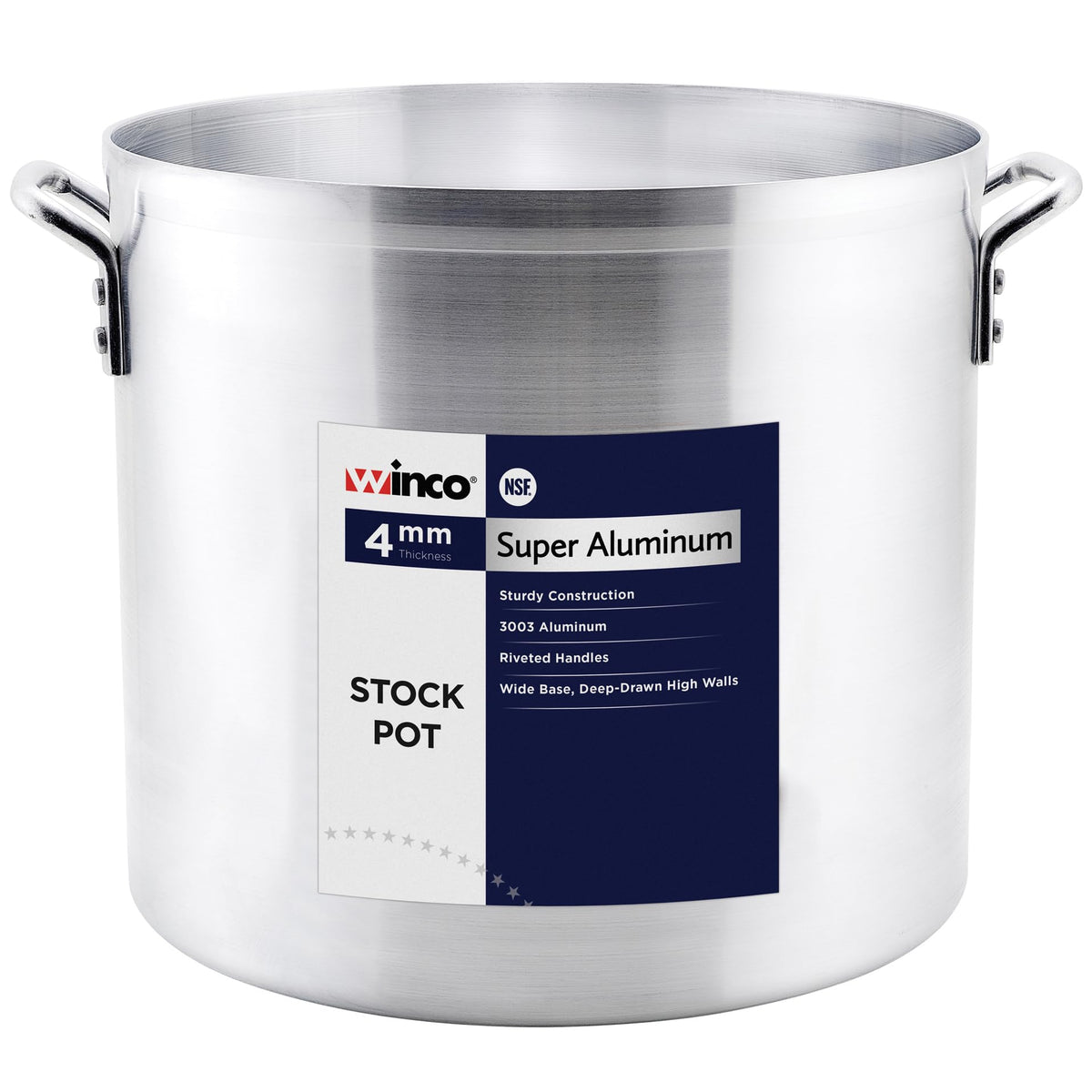 Heavy-Duty Aluminum Stock Pot 50 Quart L357