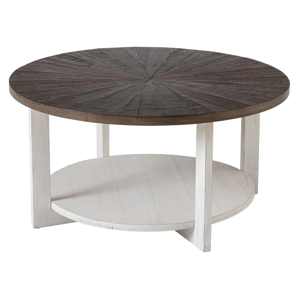 Round Farmhouse Coffee Table P1145