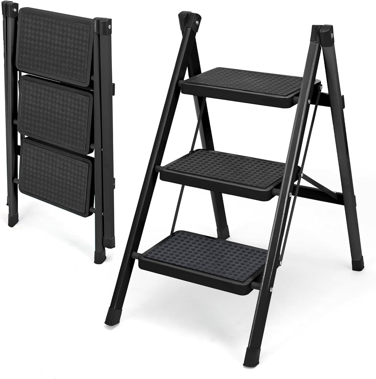 3-Step Aluminum Folding Ladder F183