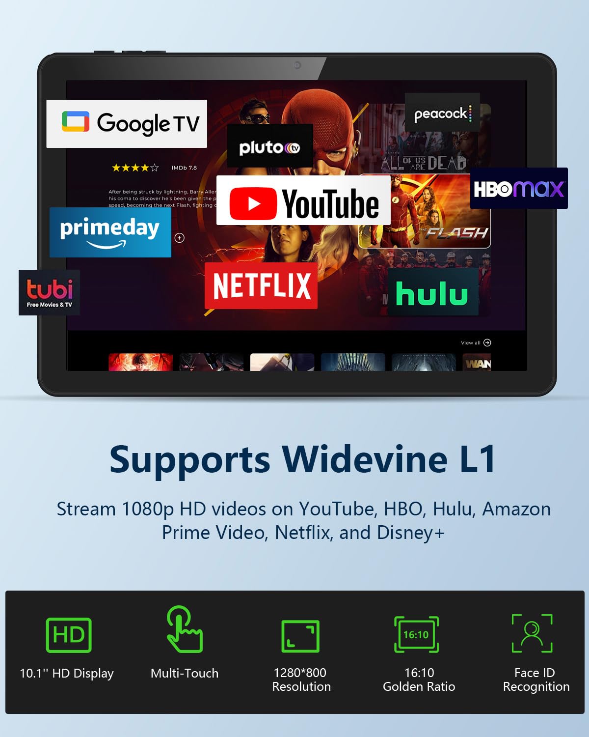 10 inch Tablet with 26GB RAM 128GB ROM 7000 mAh N872767