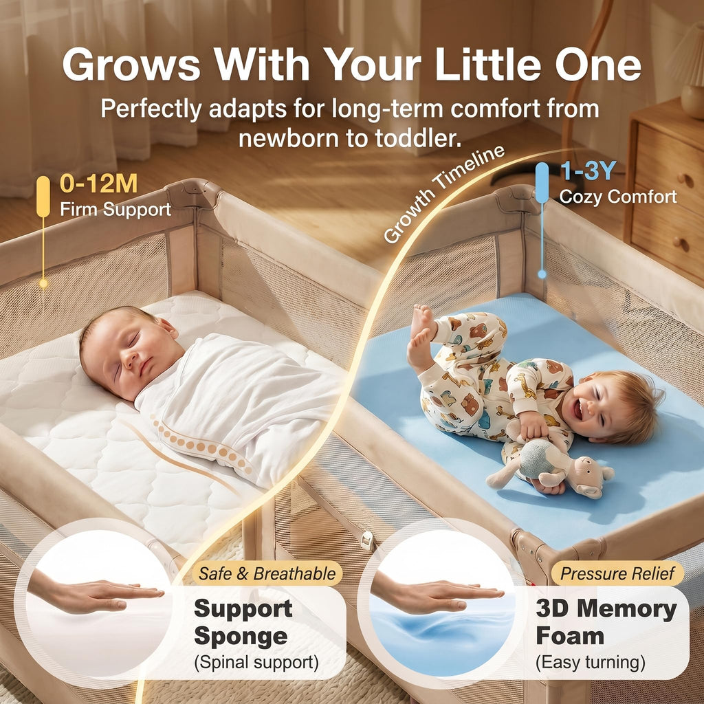 Dual Sided Memory Foam Pack and Play Mattress G556421