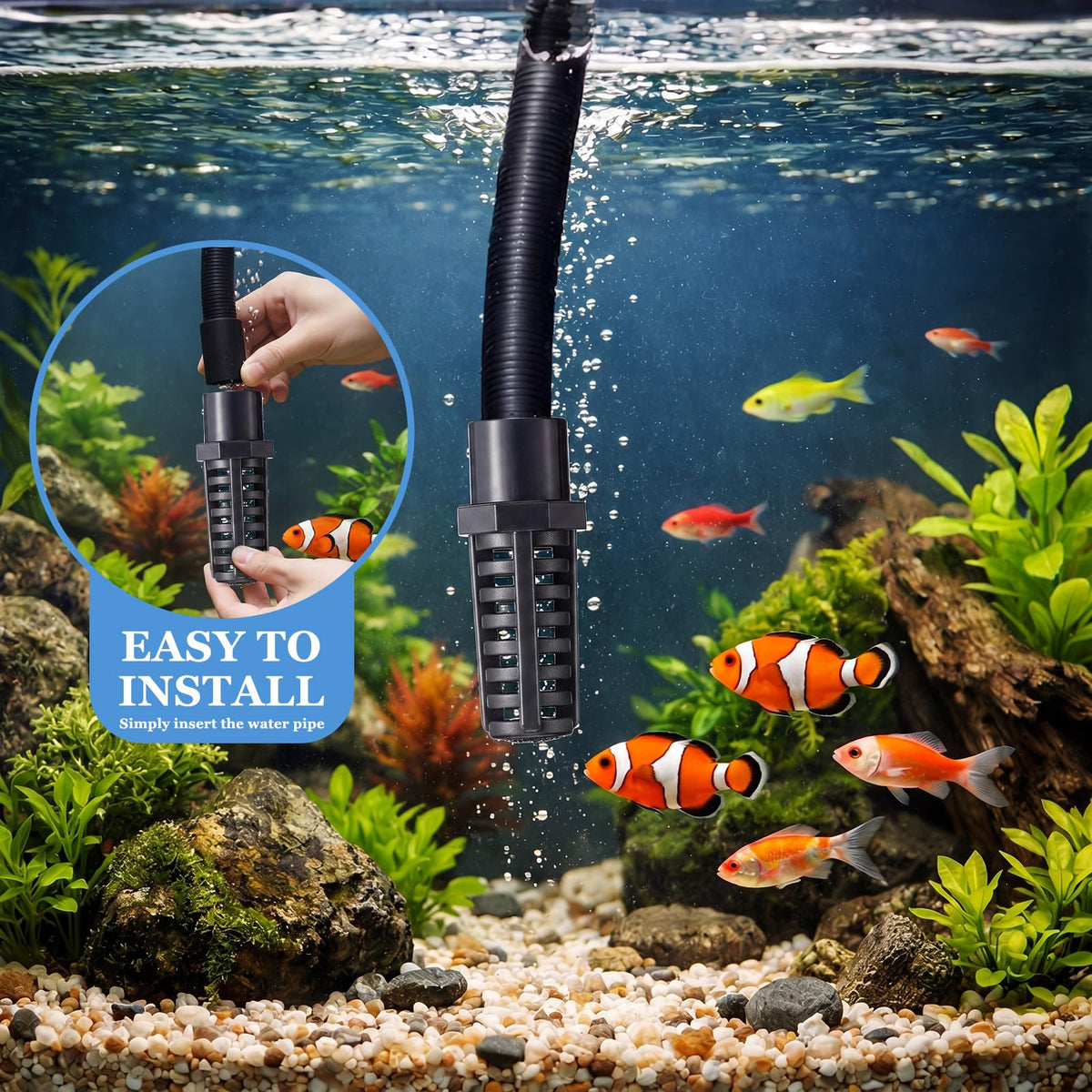1 Inch PVC Pipe Suction Screen Strainer Aquarium Filter Intake Guard O897
