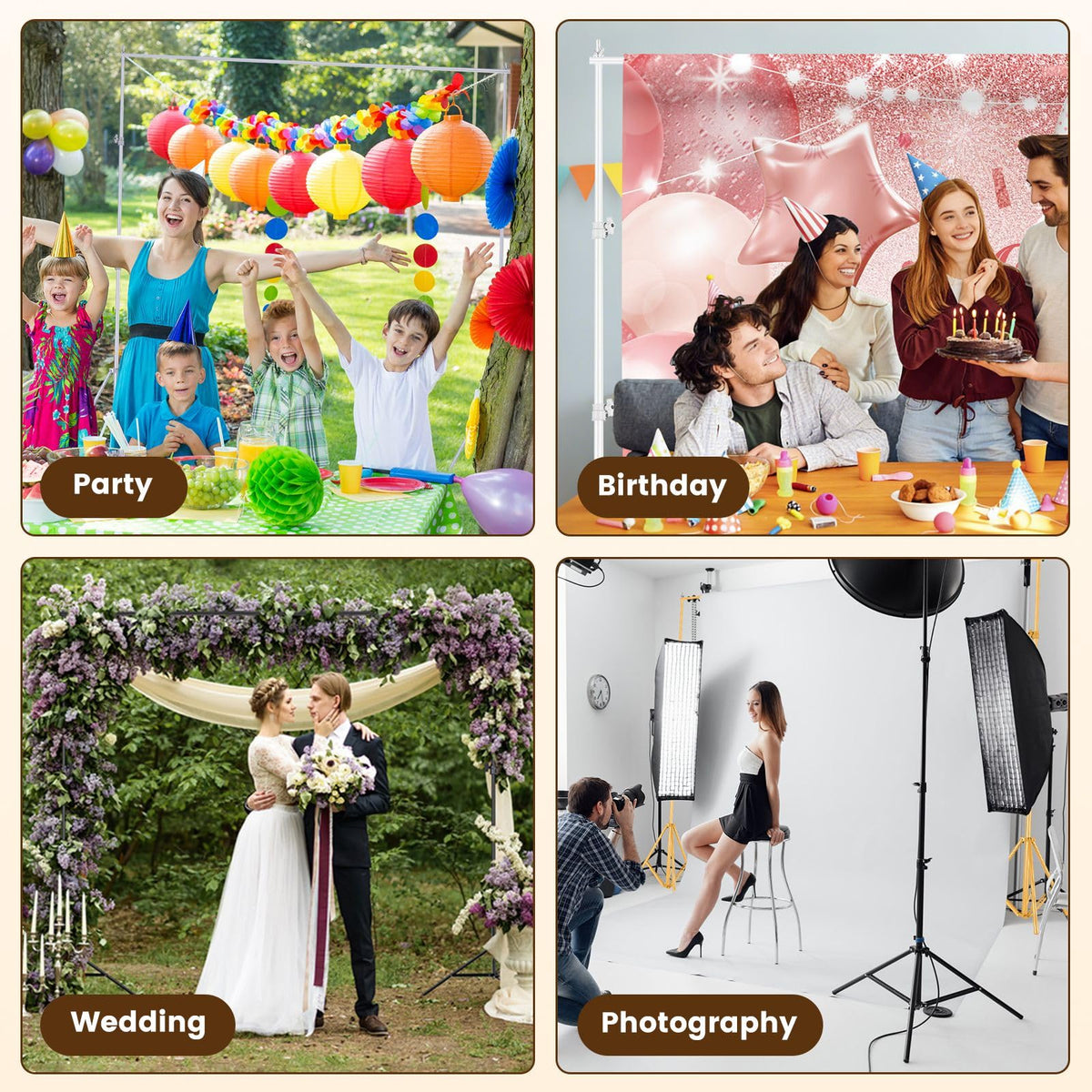 6.5 x 10ft Backdrop Support Stand Kit X329