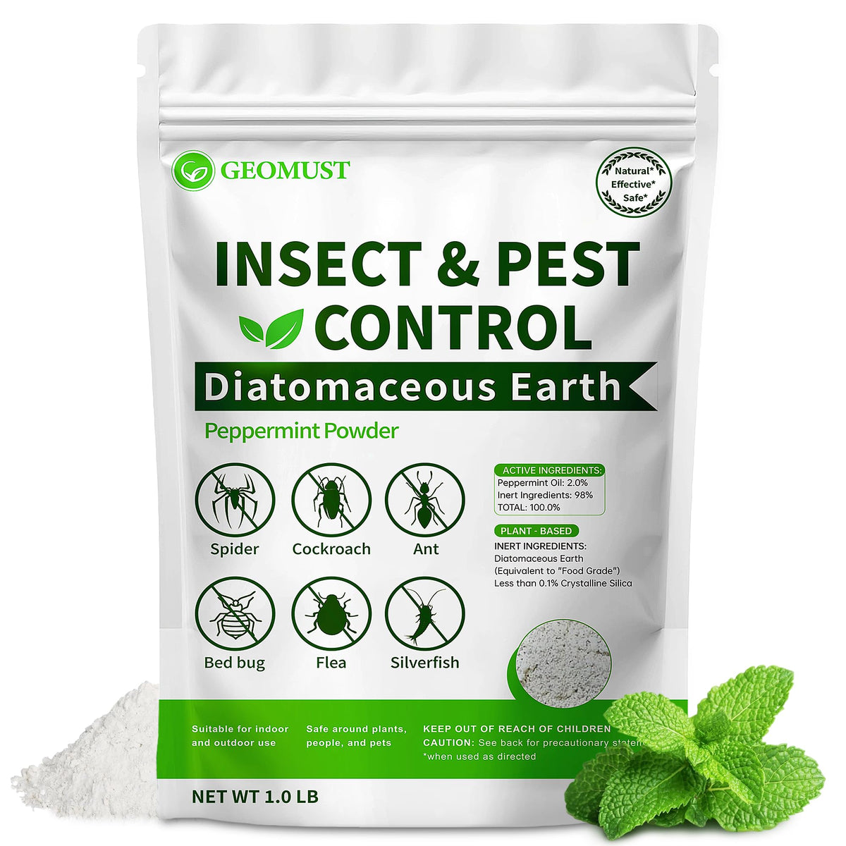 Diatomaceous Earth Food Grade Insect Killer 1 lb Z574