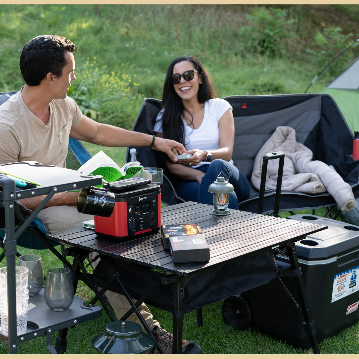 39 in Aluminum Folding Camp Table P848978