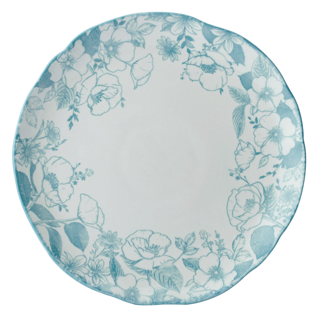 12 Piece Blue Floral Dinnerware Set Y8775