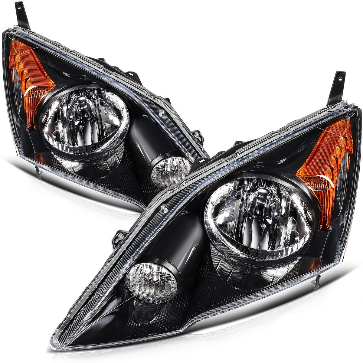 Chrome Housing Clear Corner Headlight Assembly C225