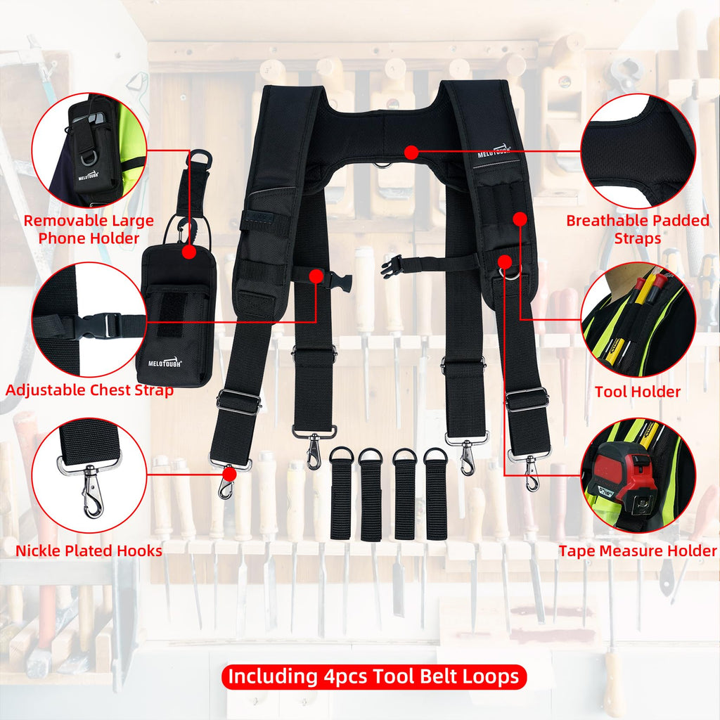 Tool Belt Suspenders Padded Work Suspension Rig Z4017