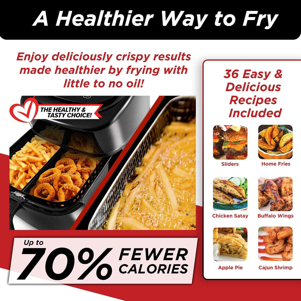 6-Quart Digital Air Fryer with Probe G830609