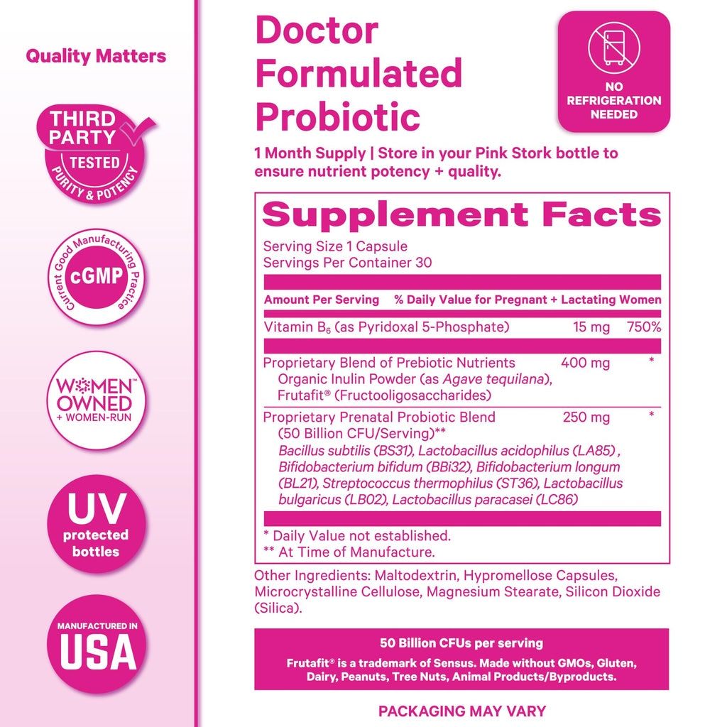 Prenatal Probiotic 50 Billion CFU 30 Capsules A953860