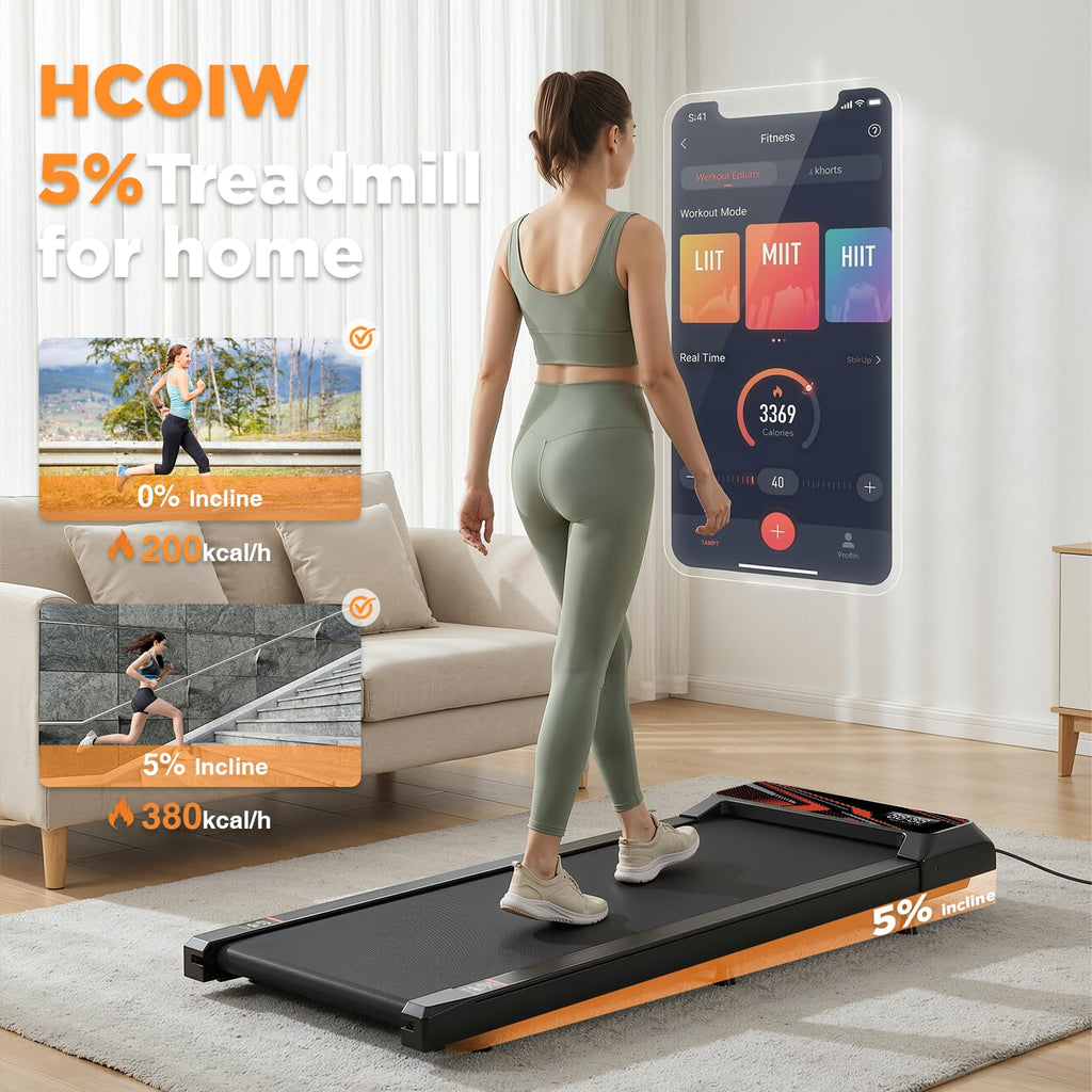 2.5HP Portable Compact Treadmill with Incline and Remote P871