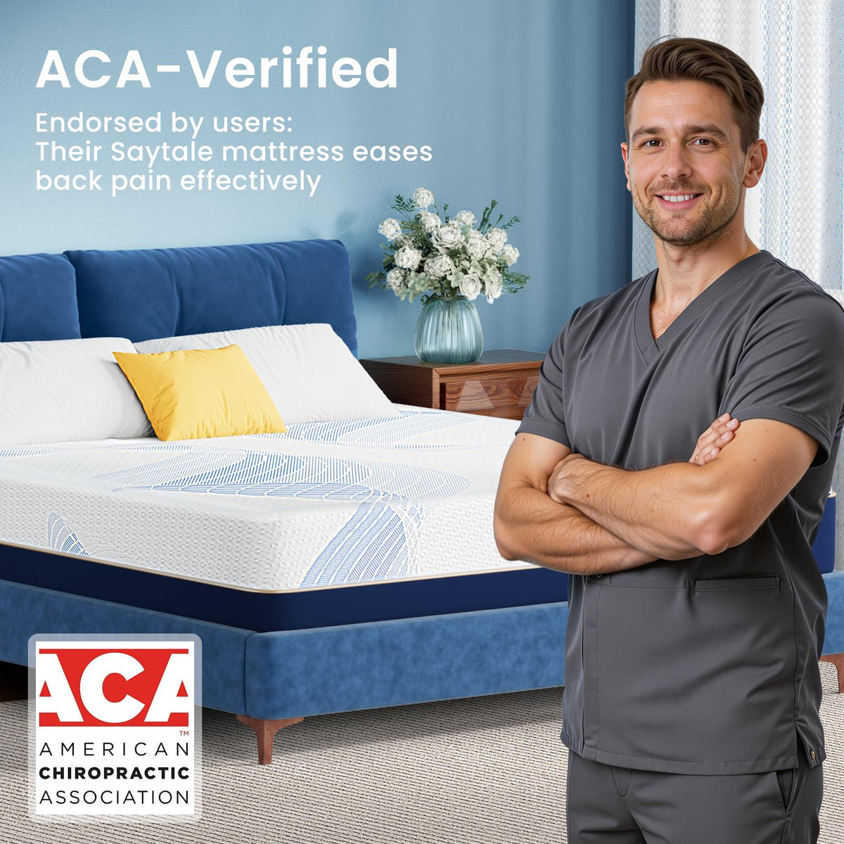 Twin Size 6 Inch Cooling Gel Memory Foam Mattress M799134