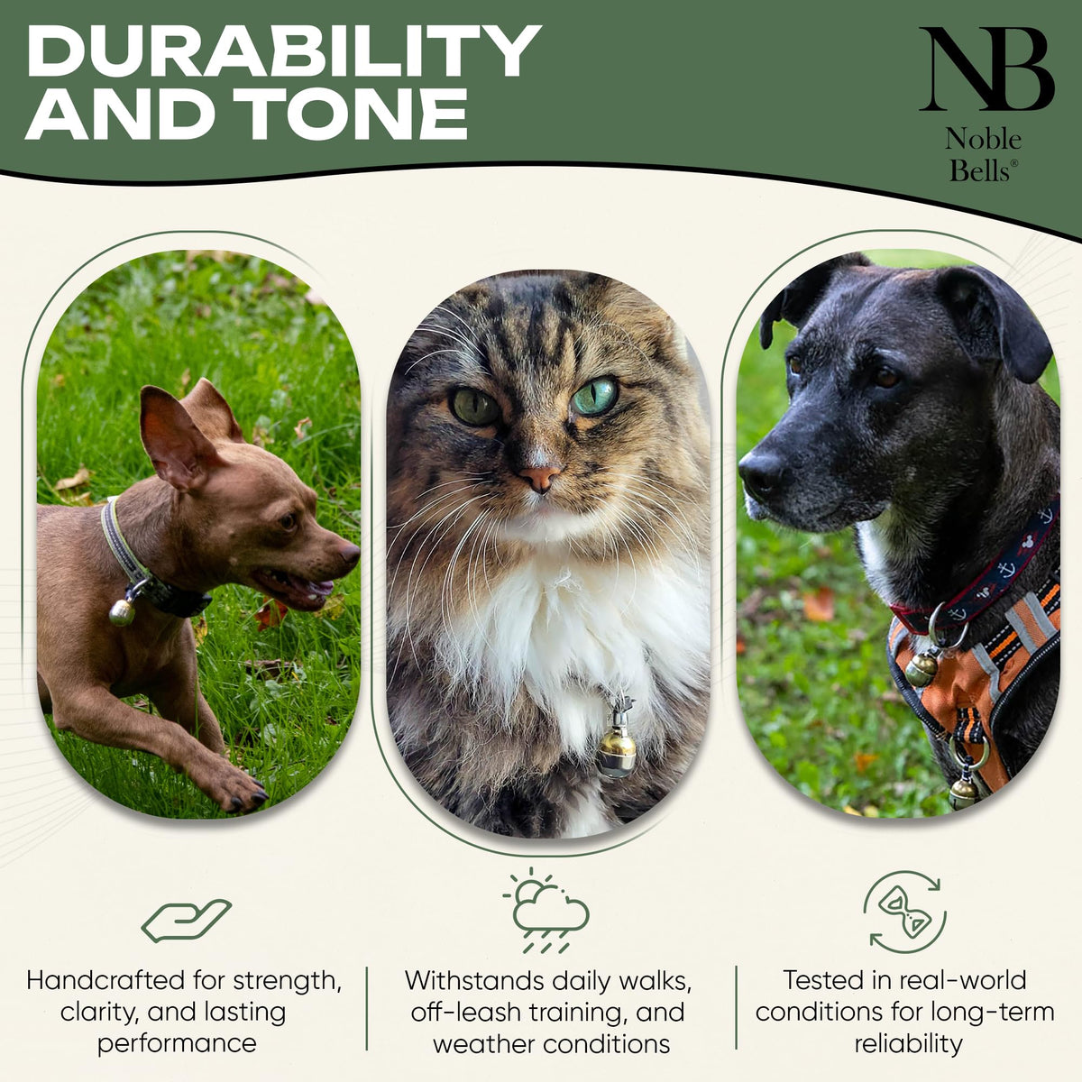 Extra Loud Collar Bell for Cat or Dog W3419