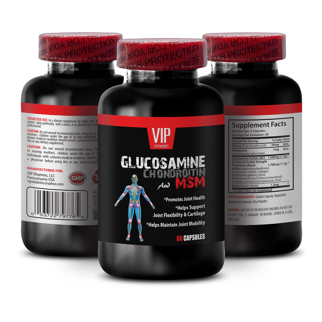 MSM Glucosamine Chondroitin Capsules 180 Tablets B7114