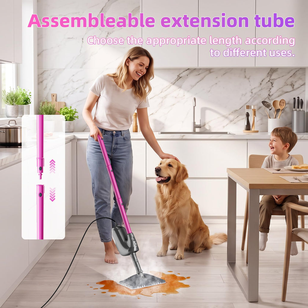 9-in-1 Detachable Handheld Steam Mop G716