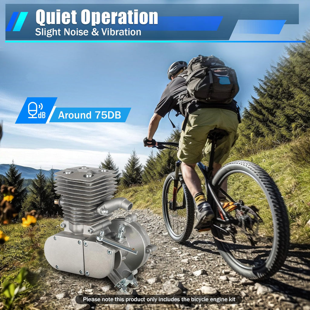 2 Stroke 100cc Bicycle Engine Kit with Air-Cooling H64312