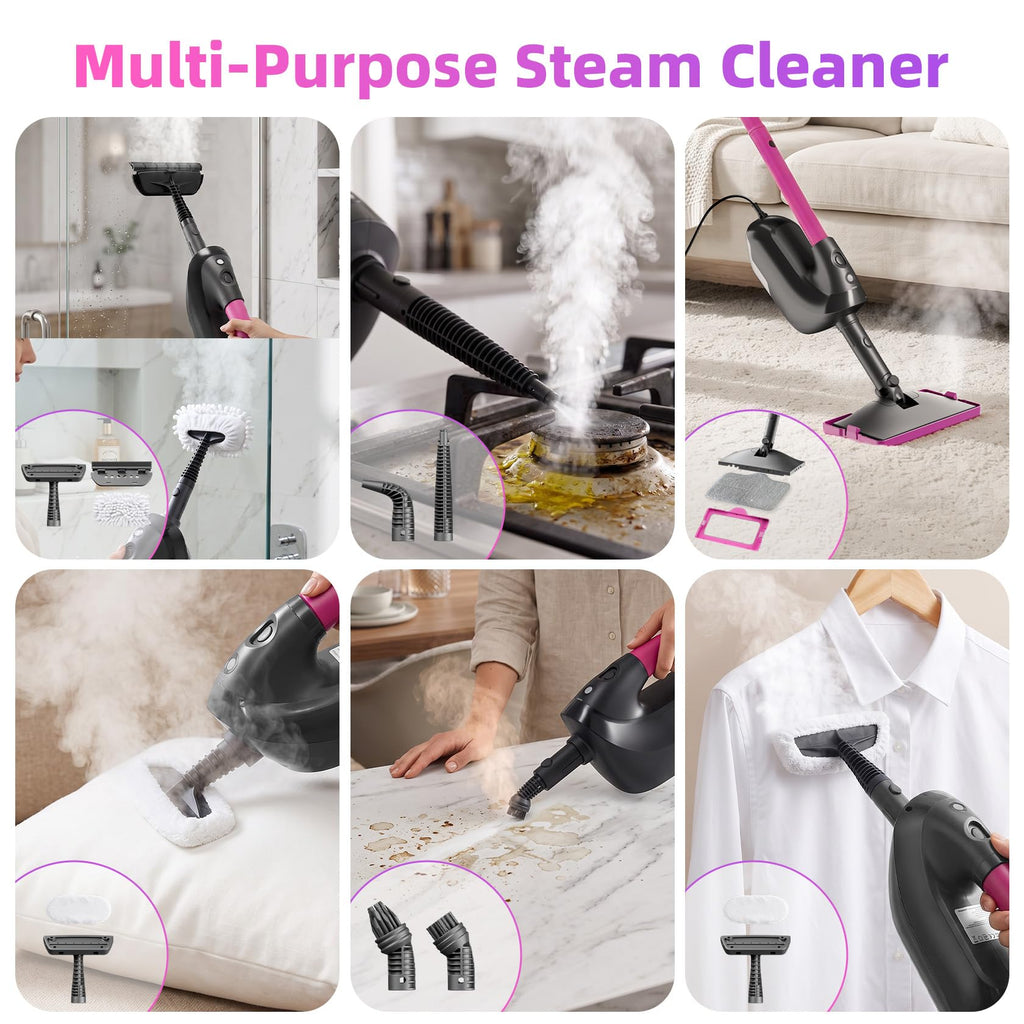 9-in-1 Detachable Handheld Steam Mop G716