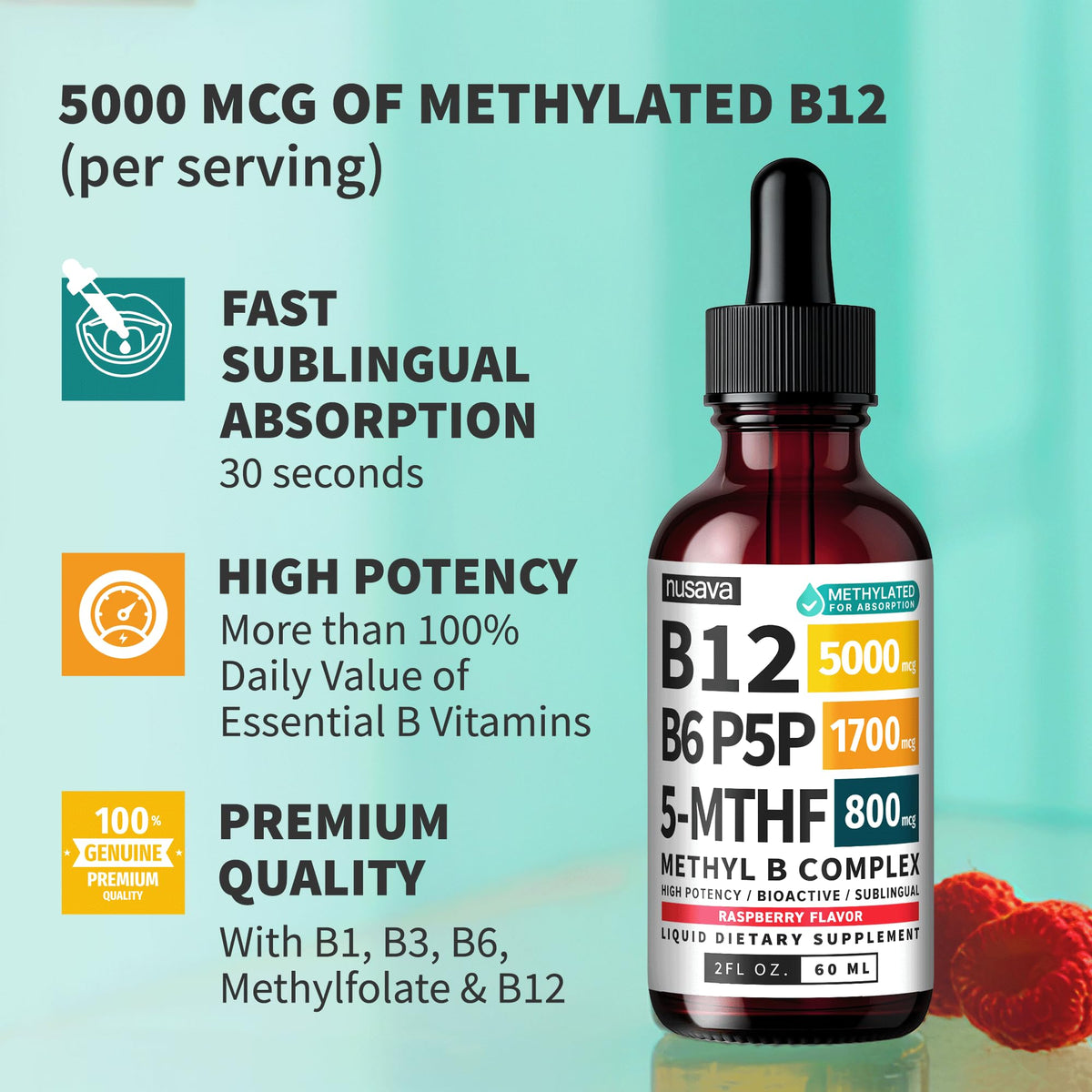 Methylated B Complex Liquid Drops Pack of 4 E403983