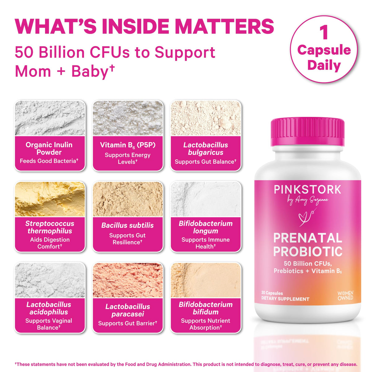 Prenatal Probiotic 50 Billion CFU 30 Capsules A953860
