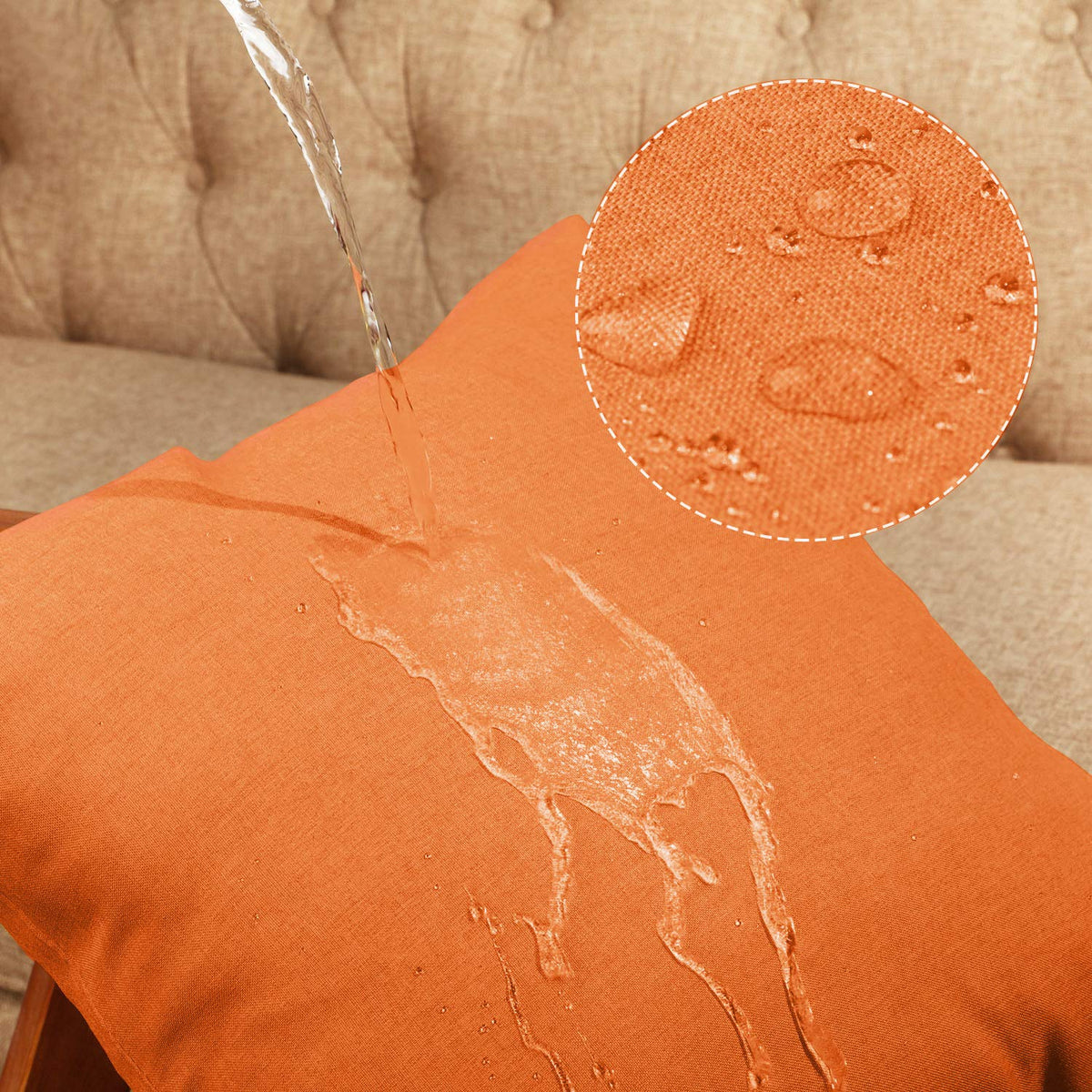 4 Pack Outdoor Throw Pillow Covers 18x18 U606