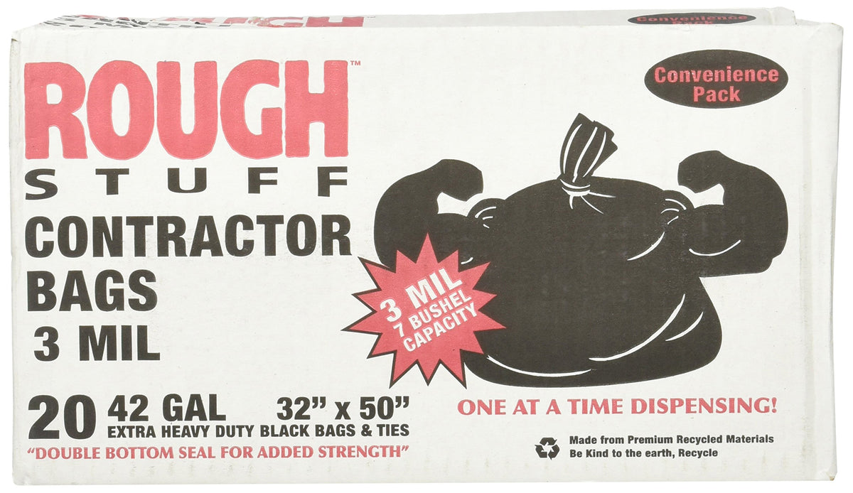42 Gallon 3 Mil Contractor Bags 20 Bags B86323