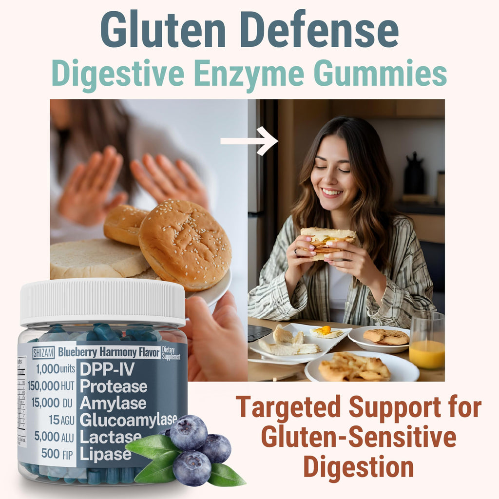 Gluten & Lactase Digestive Enzyme Gummies O71678