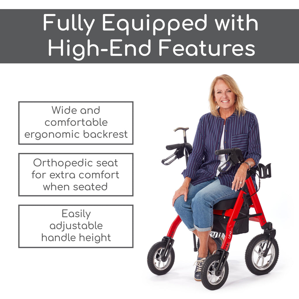 All Terrain Rolling Walker with Pneumatic Tires R72885