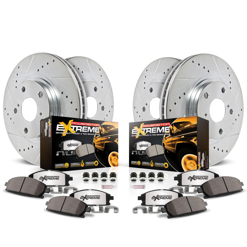 Front & Rear Brake Pad & Rotor Kit C124783