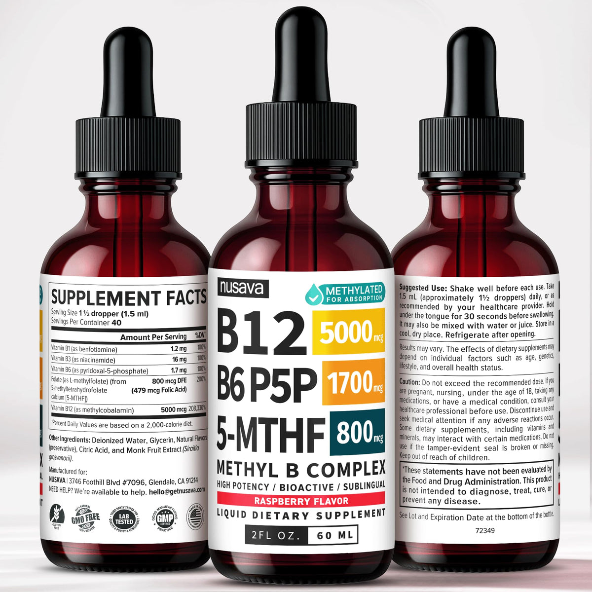 Methylated B Complex Liquid Drops Pack of 4 E403983