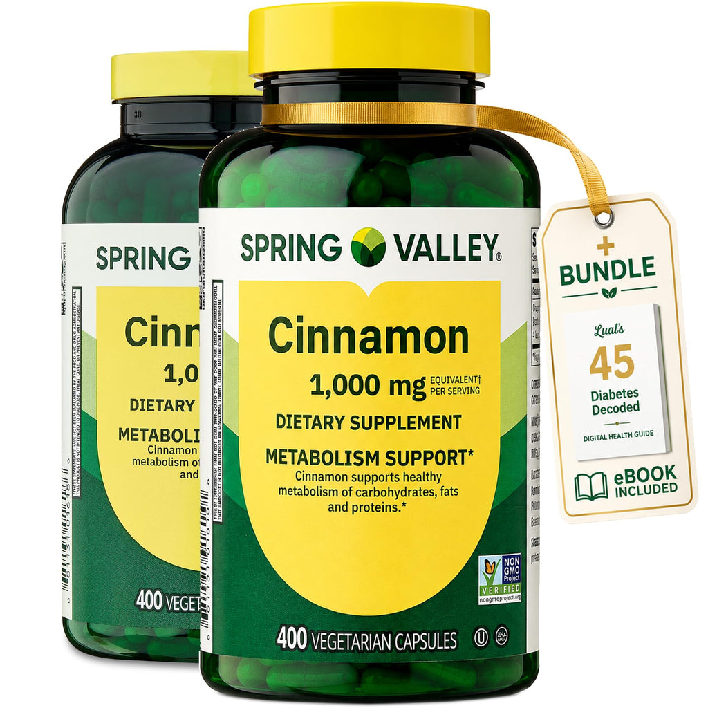 Cinnamon Supplement 1000mg 400 Vegetarian Capsules V698946