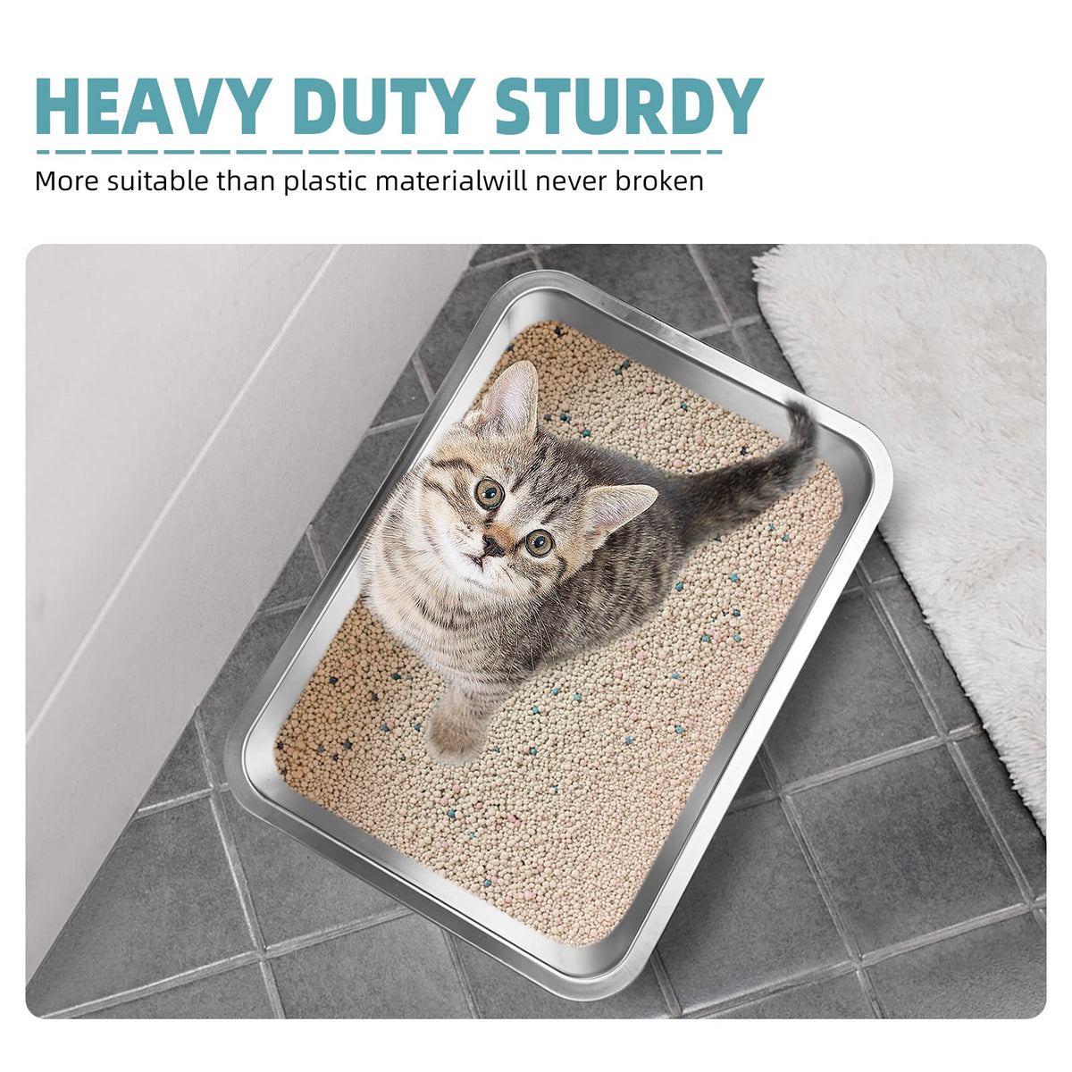Stainless Steel Litter Box G808