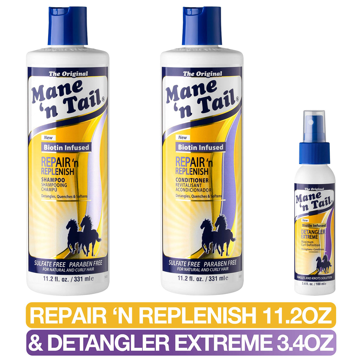 Sulfate-Free Shampoo & Conditioner with Detangler Y302