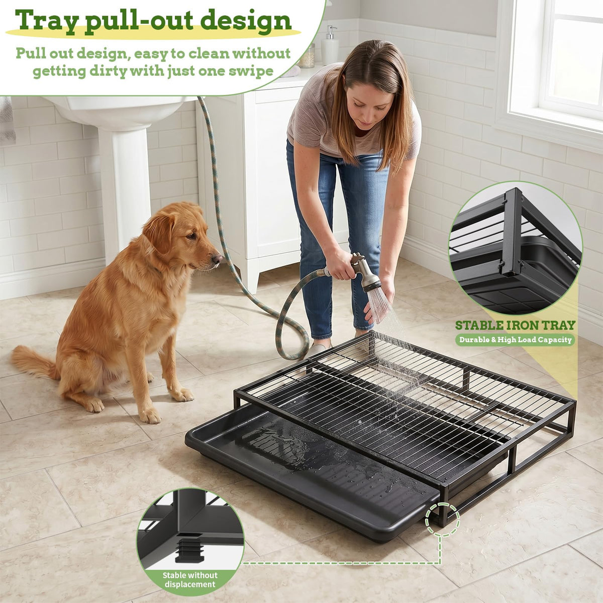 304 Stainless Steel Grass Potty Tray F561